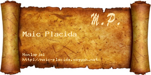 Maic Placida névjegykártya